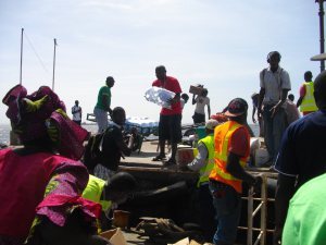 cargo unloaded at Goree