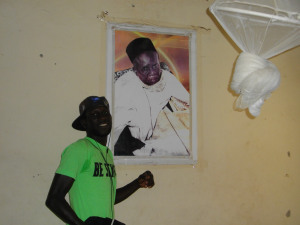 Adam with picture of