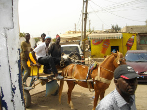 more horsedrawn carts than private cars