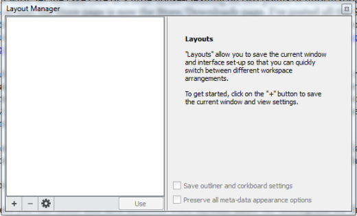 Scriv Layout Manager