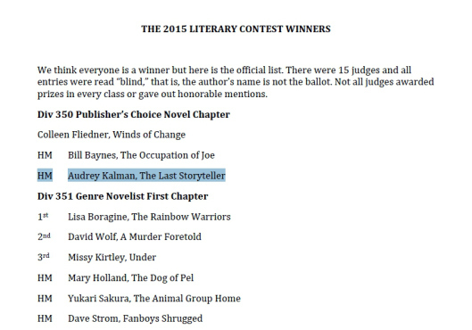 2015 Contest Winners