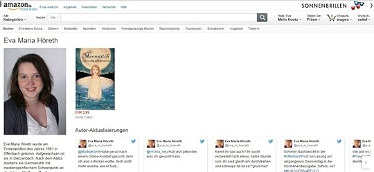 Amazon Author Central Seite Eva Maria Höreth