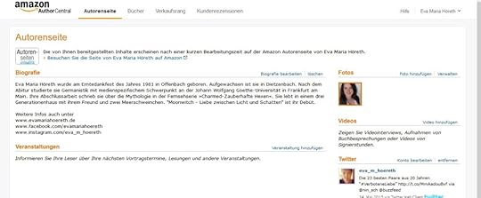 Amazon Author Central Backstage