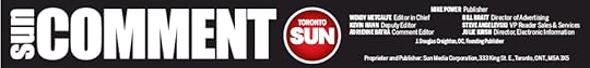 Toronto Sun comment masthead