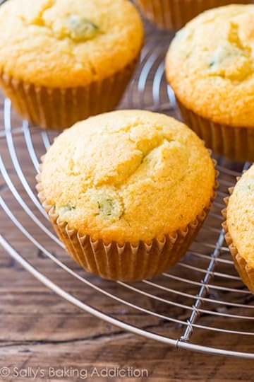Jalapeno Corn Muffins recipe on sallysbakingaddiction.com-- paired with honey, the jalapeño MAKES these muffins!