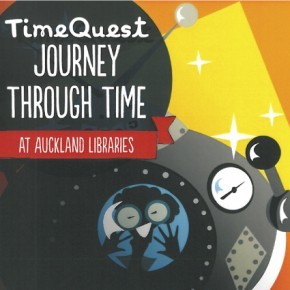Auckland Libraries – Timequest logo used for programs aimed at a younger audience.