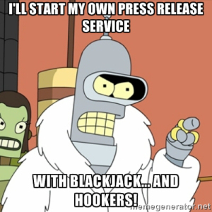 No, I won't. Well, maybe with the blackjack. But not with the hookers. 