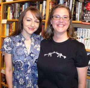 Founding member author Susan Scott Shelley and author P.A. DePaul
