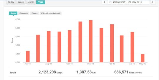 1 year with the Fitbit | www.OrganisingQueen.com