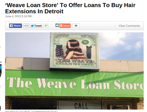 ���Weave Loan Store��� To Offer Loans To Buy Hair Extensions In Detroit �� CBS Detroit