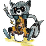 Rocket Raccoon And Baby Groot
