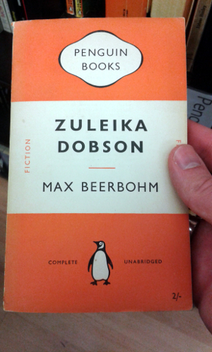 Zuleika Dobson by Max Beerbohm; Penguin Paperback 895; 1950 edition