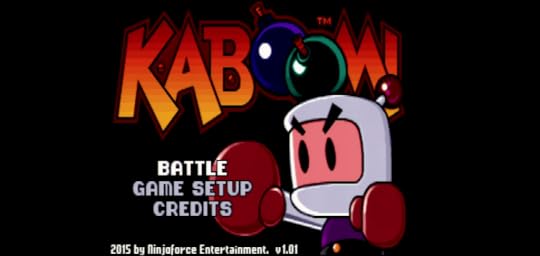 KABOOM! title screen on the IIGS. This is a direct video capture over component.