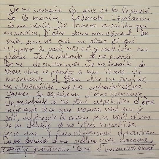 Ce que je me souhaite pour mes 40 ans #pagesdumatin #40 #ecriture #mtl #qc