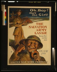 Poster advertising the Salvation Army