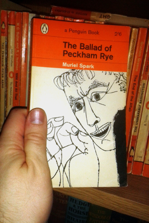 The Ballad of Peckham Rye by Muriel Spark; Penguin Paperback 1909; 1963 edition, illustration by Terrence Greer