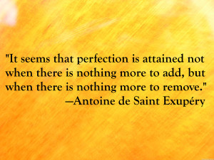 Simplicity quote-Exupery