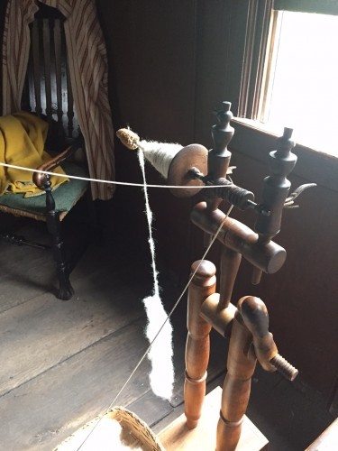 Great wheel, notice the ingenious use of a corncob.