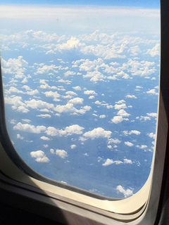 high above the clouds