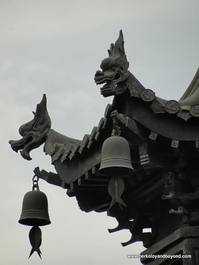 building detail at Big Wild Goose Pagoda in Xi'an, China