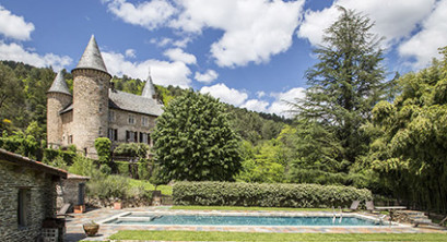 Chateau Chamborigaud in Languedoc, France.
