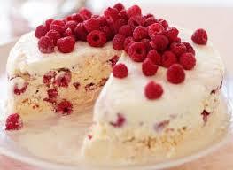 meringue and raspberry cream torte
