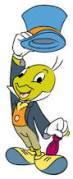 Jiminy Cricket copyright Walt Disney Co.