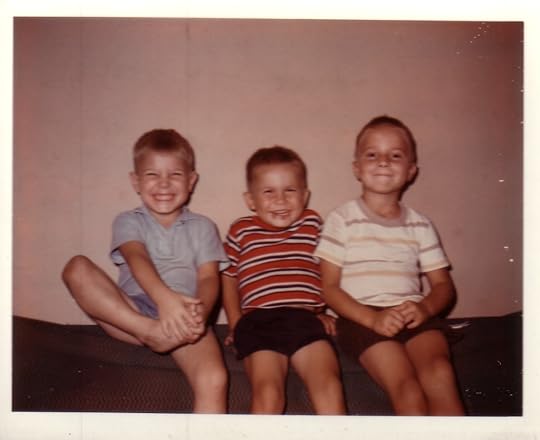 Bruce (far right) with his brothers