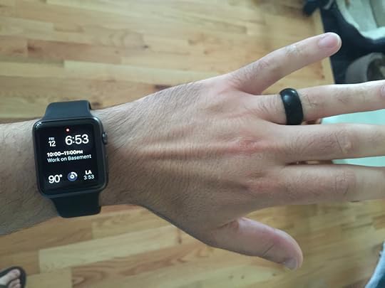 The Silicone Wedding Ring's style is suitably modest.