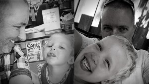 Daddy, Ewan and Salem