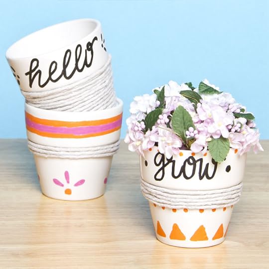 DIY Twine Accent Planters Made Peachy 