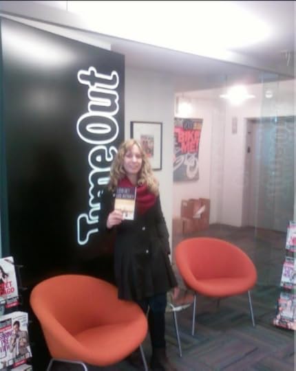 Picking up my book at Time Out Chicago