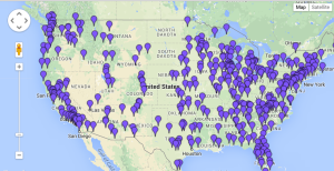 PFLAG map