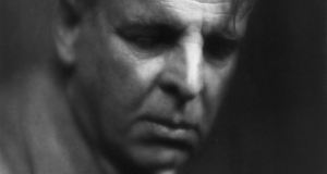 Black and white photo of yeats the poet