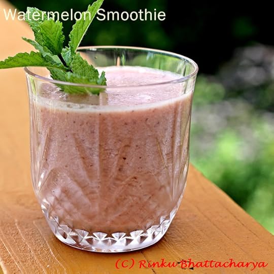 Watermelon and Cashew Nut Smoothie