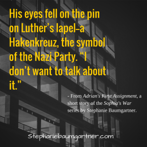 Hi eyes fell on the pin on Luther’s