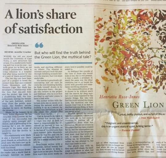 Green Lion review Cape Times