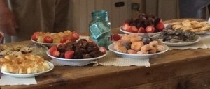 refreshments at the barn raising