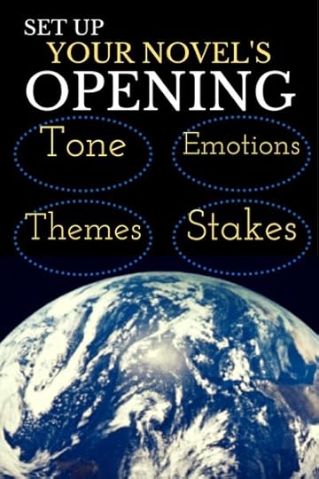 Great writing exercise to find openings that set up your novel's opening.