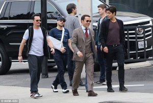Hey, who's that cute guy with the sling? 