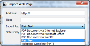 Scriv Import_As Options