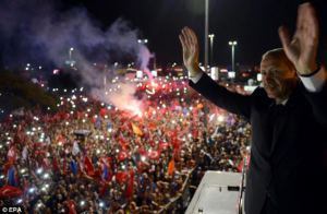 Erdogan, at the Ataturk airport, June 2013. From http://www.dailymail.co.uk/news/article-2338581/Turkey-PM-vows-beat-looters-says-defiant-speech-open-bus.html