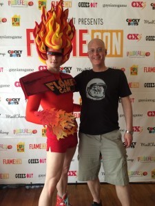 All in all, it was a fantastic day, and I even took a photo with the FLAMECON mascot.