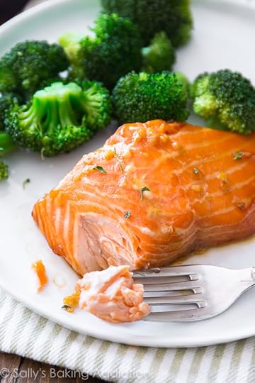 This simple Garlic Honey Glazed Salmon is ready in only 35 minutes!