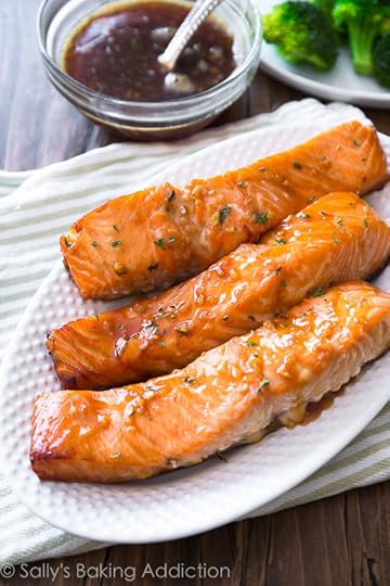 This simple Garlic Honey Glazed Salmon is ready in only 35 minutes!