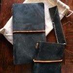 One Traveler's size journal, one Passport journal, one pen case.