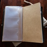 The large journal came with two graph inserts, a calendar, and a plastic card holder/pocket insert.