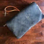 You can see how the leather on this gets scuffs and scratches. Eventually the wear will tell its own story.