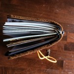 Here you can see all the stuff I've put into this cover. It's a bit overstuffed, but I like it.