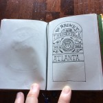 This is a Midori insert with plain paper. The sketch was just rough brainstorming with a pen.